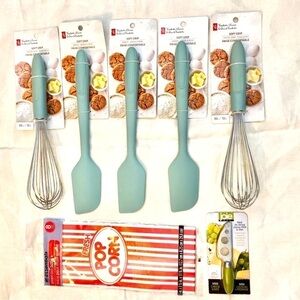 Kitchen Tools Set - Silicone Spatulas Balloon Whisks Joie Mini Cheese Knife